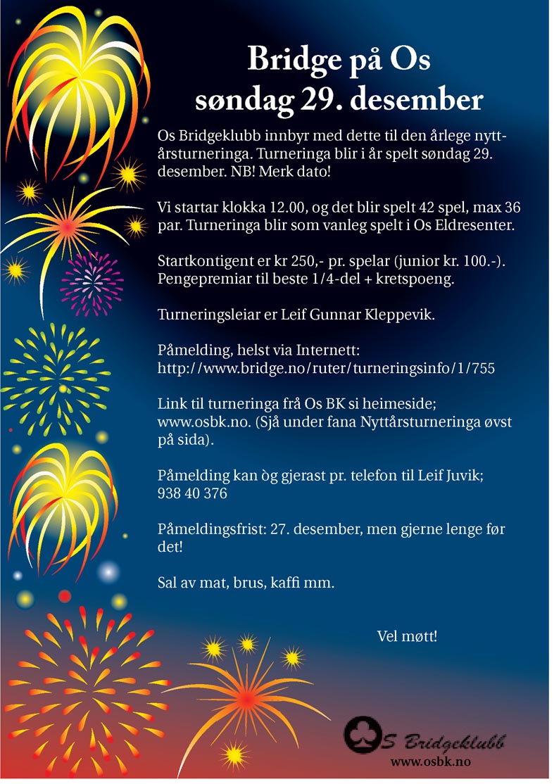 Innbyding Nyttårsturneringa