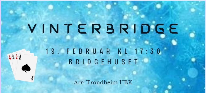 Vinterferie og bridge!