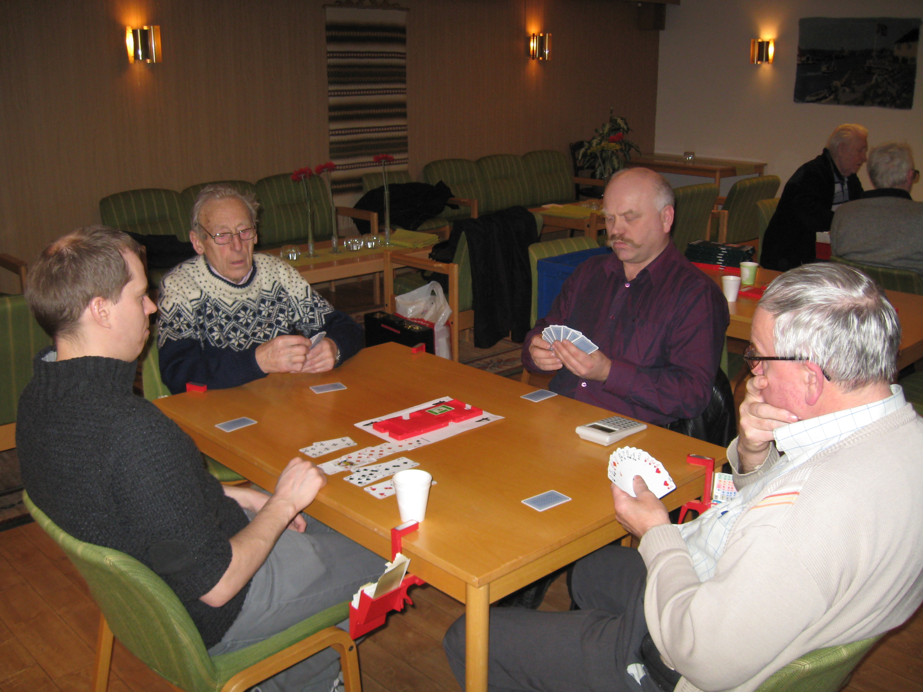 Bridgen i dag vart vunnet av Karsten og Martin