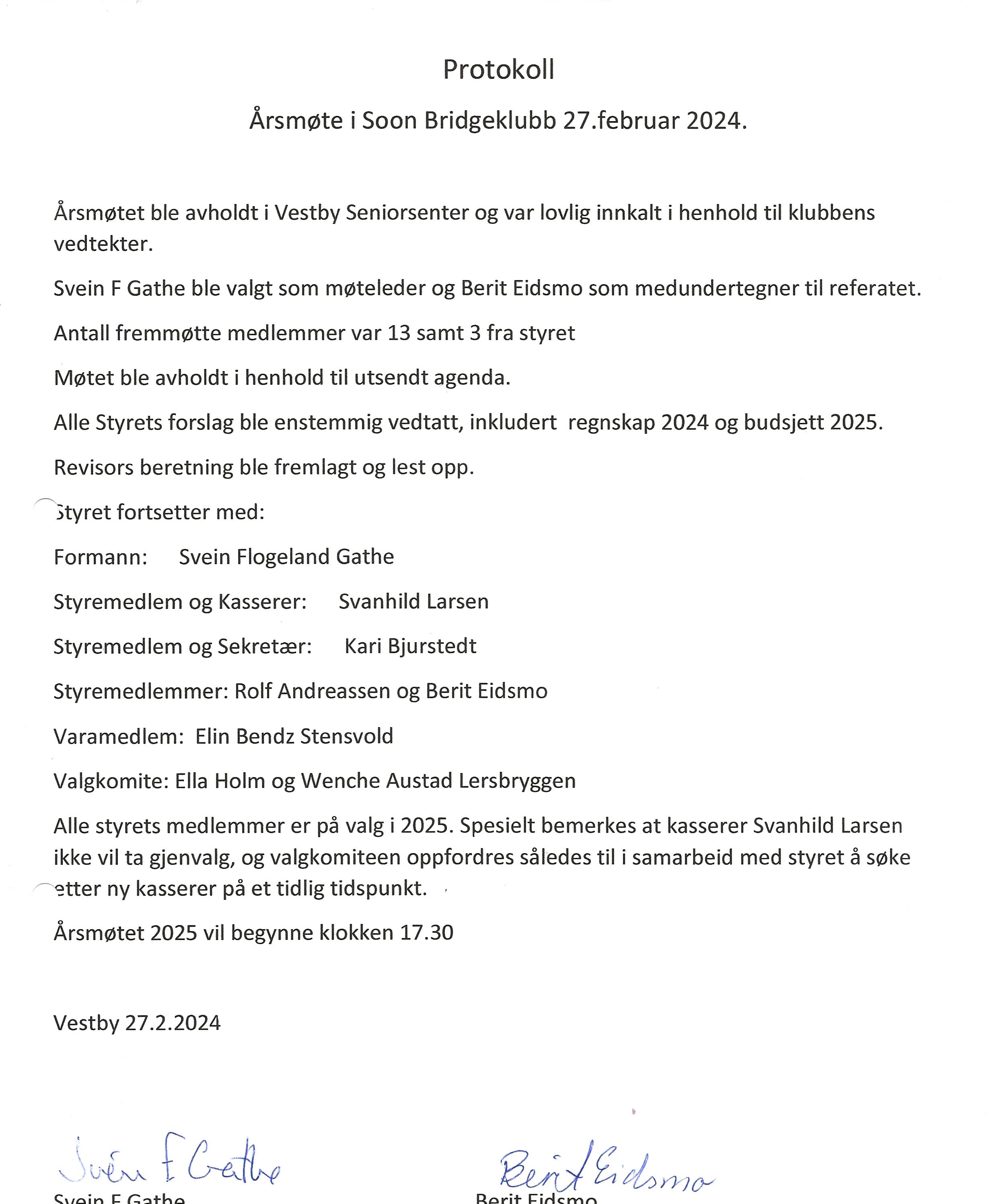 Årsmøtet 2024