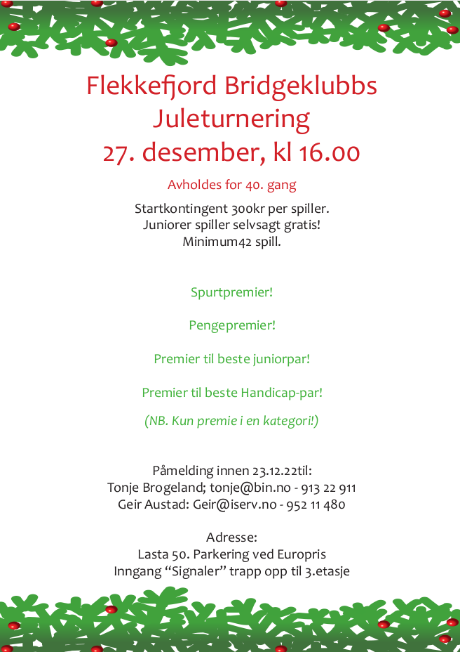 Juleturnering 2022