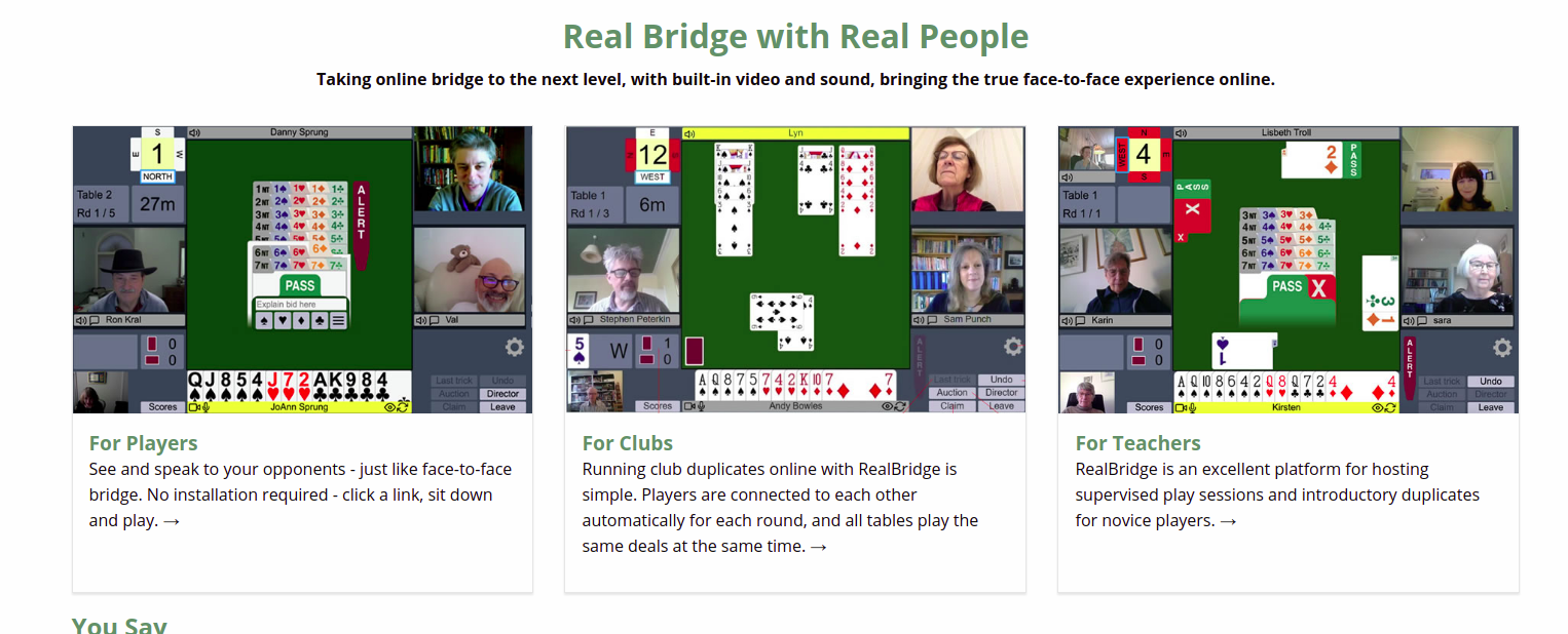 Klubbkvelder på RealBridge