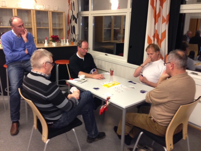 Rune og Arve Bjørn vann juleavslutninga. 