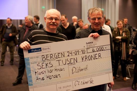 Arve og Martin Ivar Henden på 8.plass i KM Par