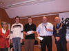 Third place winners, from left: Kirsten Rita, Petter Eide, Allan Livgård, Per Nordland and the major Herman Friele